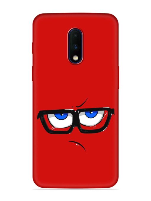 Rad Angry Face Embossed Soft Silicone Case for Oneplus 7 Zapvi