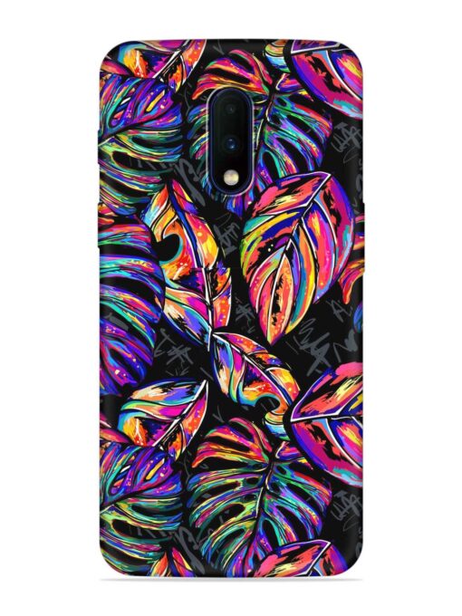 Tropical Seamless Vector Embossed Soft Silicone Case for Oneplus 7 Zapvi