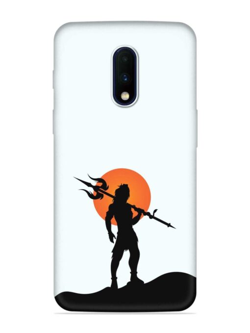 Lord Mahadev Trendy Embossed Soft Silicone Case for Oneplus 7 Zapvi