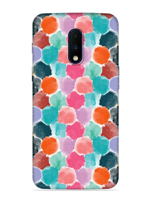 Colorful Seamless Pattern Embossed Soft Silicone Case for Oneplus 7 Zapvi