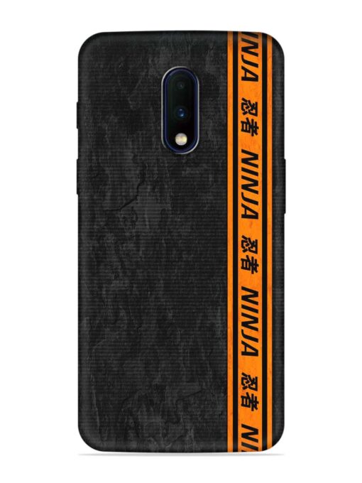 Ninja Srtips Embossed Soft Silicone Case for Oneplus 7