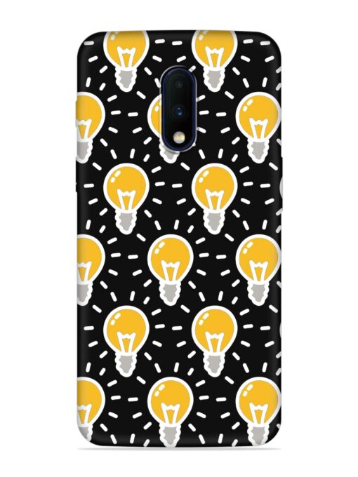 Light Bulb Seamless Embossed Soft Silicone Case for Oneplus 7 Zapvi