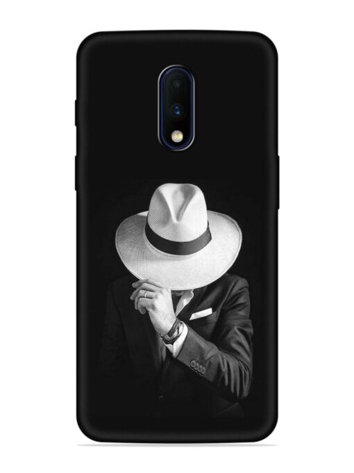 Men Under Hat Embossed Soft Silicone Case for Oneplus 7 Zapvi