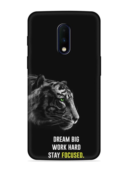 Dream Big Work Hard Embossed Soft Silicone Case for Oneplus 7