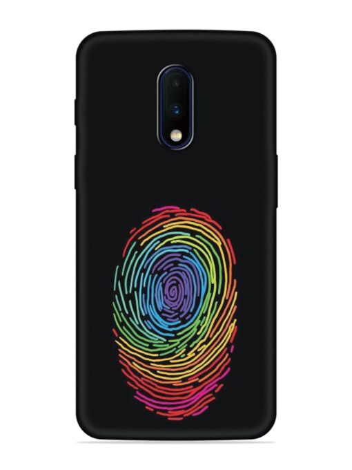 Fingerprint Of Thumb Art Embossed Soft Silicone Case for Oneplus 7 Zapvi