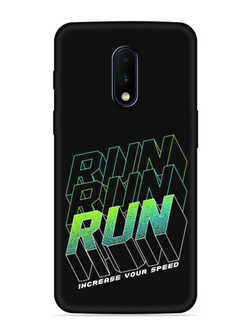 Run Embossed Soft Silicone Case for Oneplus 7