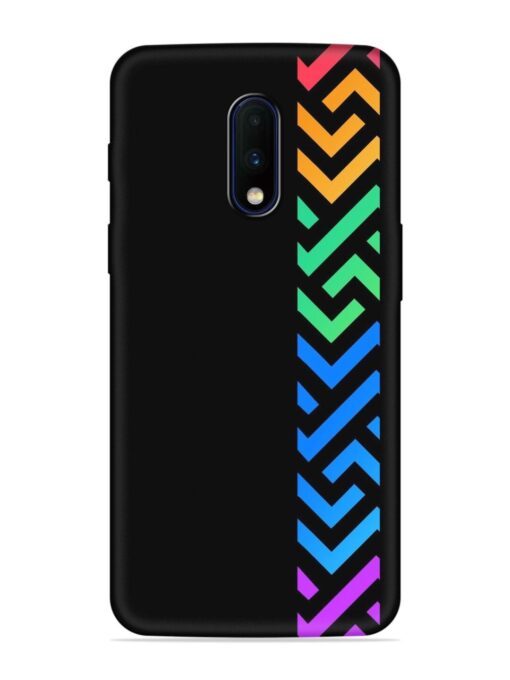 Colorshape Stripes Embossed Soft Silicone Case for Oneplus 7