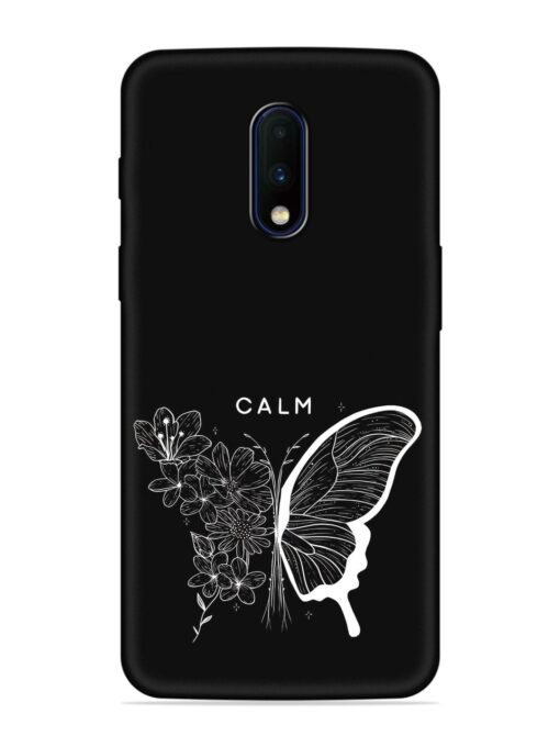 Calm Embossed Soft Silicone Case for Oneplus 7 Zapvi