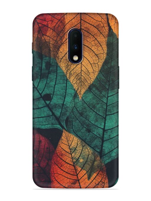 Leaves Artwork Embossed Soft Silicone Case for Oneplus 7 Zapvi