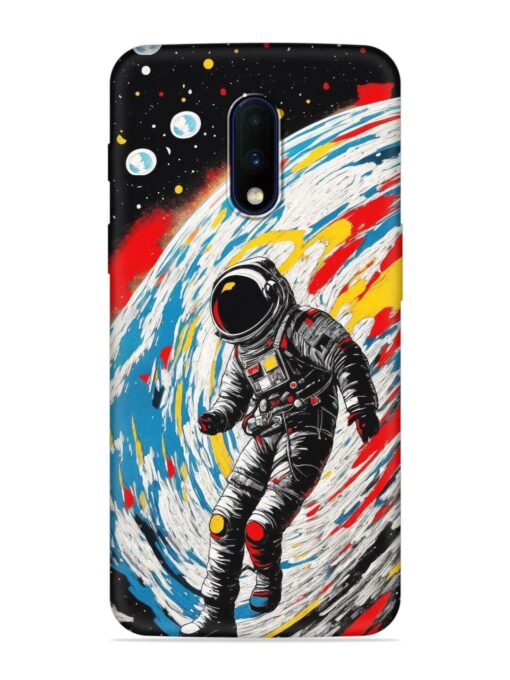 Astronaut Art Embossed Soft Silicone Case for Oneplus 7 Zapvi