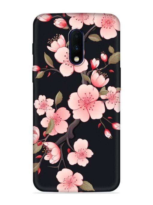 Cherry Blossom Embossed Soft Silicone Case for Oneplus 7