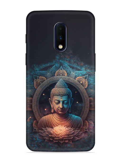 Gautam Buddha Embossed Soft Silicone Case for Oneplus 7