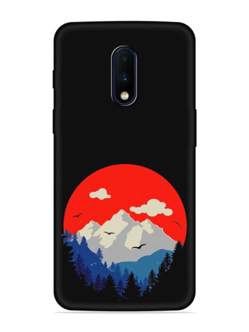 Mountain Abstract Embossed Soft Silicone Case for Oneplus 7