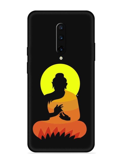 Buddha Art Black Embossed Soft Silicone Case for Oneplus 7 Pro