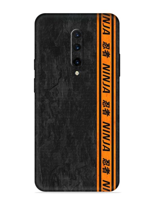 Ninja Srtips Embossed Soft Silicone Case for Oneplus 7 Pro