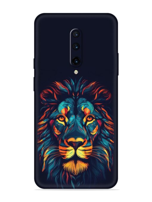 Colorful Lion Embossed Soft Silicone Case for Oneplus 7 Pro Zapvi