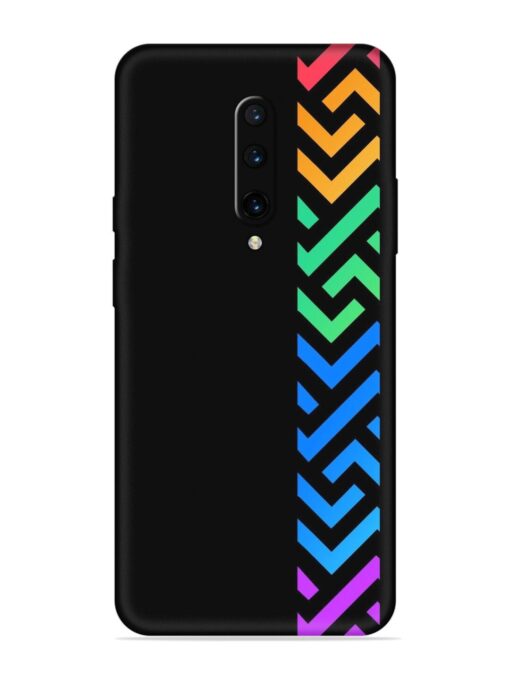 Colorshape Stripes Embossed Soft Silicone Case for Oneplus 7 Pro Zapvi