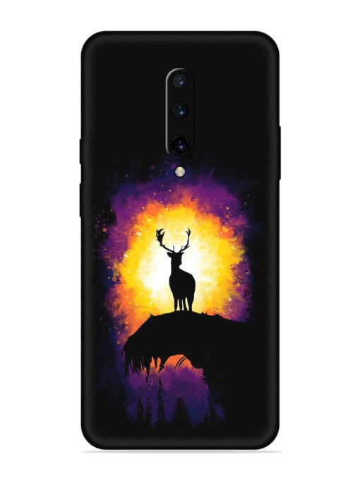 Elk Animal Art Embossed Soft Silicone Case for Oneplus 7 Pro Zapvi