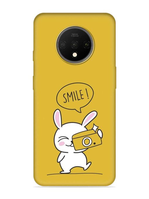 Hey Smile Please Embossed Soft Silicone Case for Oneplus 7T Zapvi