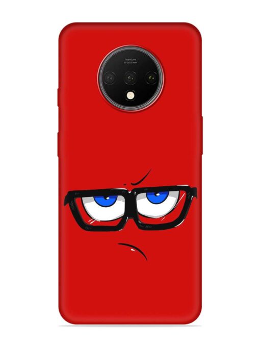 Rad Angry Face Embossed Soft Silicone Case for Oneplus 7T Zapvi