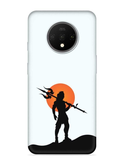 Lord Mahadev Trendy Embossed Soft Silicone Case for Oneplus 7T Zapvi