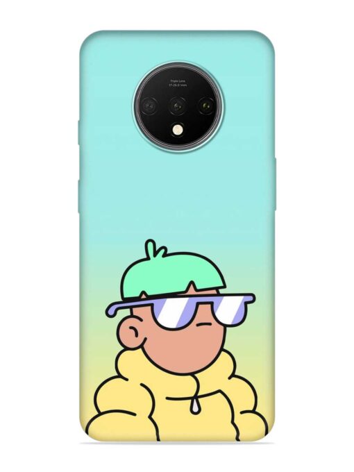 Doodles Cool Character Embossed Soft Silicone Case for Oneplus 7T Zapvi