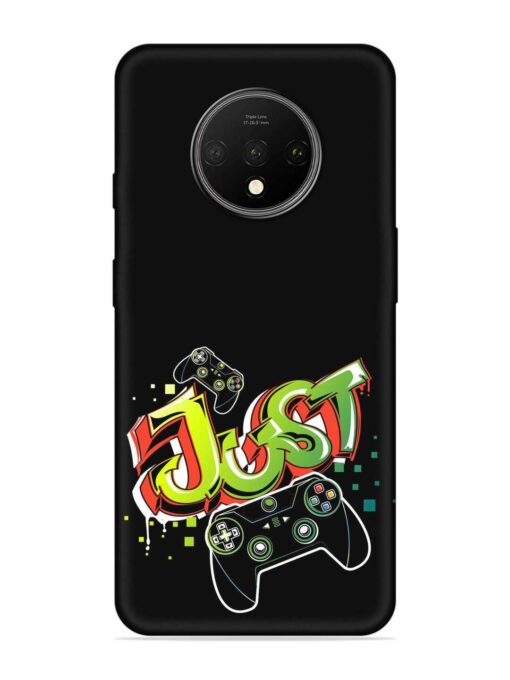 Graffiti Gamepad Illustration Embossed Soft Silicone Case for Oneplus 7T Zapvi