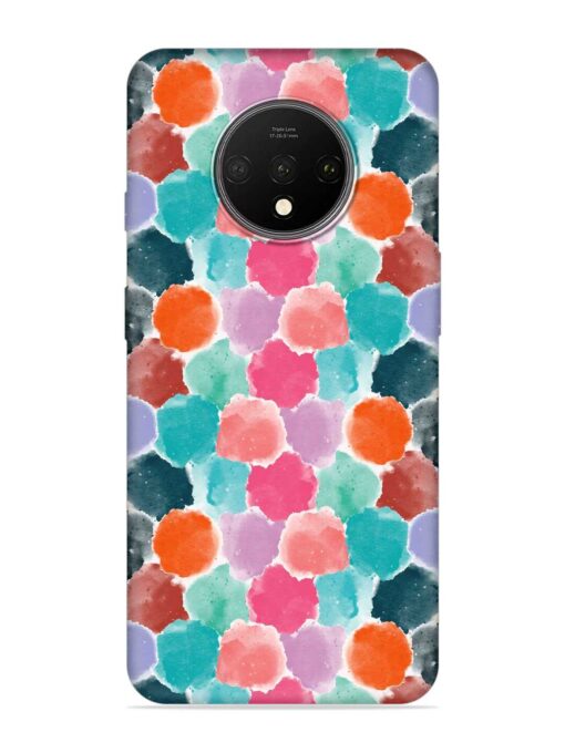 Colorful Seamless Pattern Embossed Soft Silicone Case for Oneplus 7T Zapvi