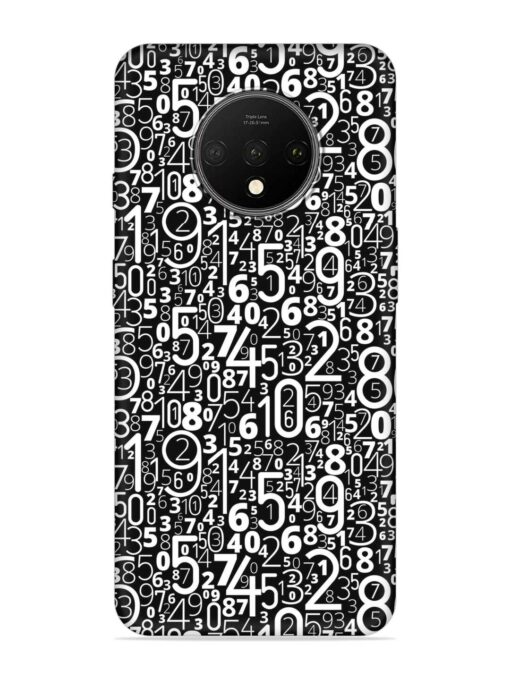 Many Numbers Different Embossed Soft Silicone Case for Oneplus 7T Zapvi