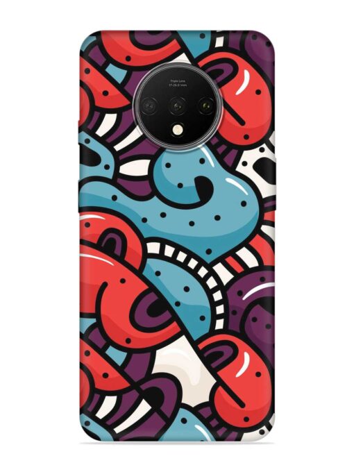 Seamless Backdrop Colorful Embossed Soft Silicone Case for Oneplus 7T Zapvi