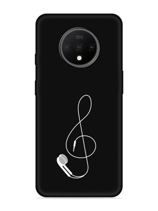 Music Earphone Vector Embossed Soft Silicone Case for Oneplus 7T Zapvi