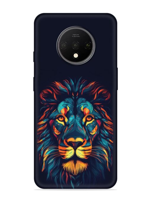 Colorful Lion Embossed Soft Silicone Case for Oneplus 7T Zapvi