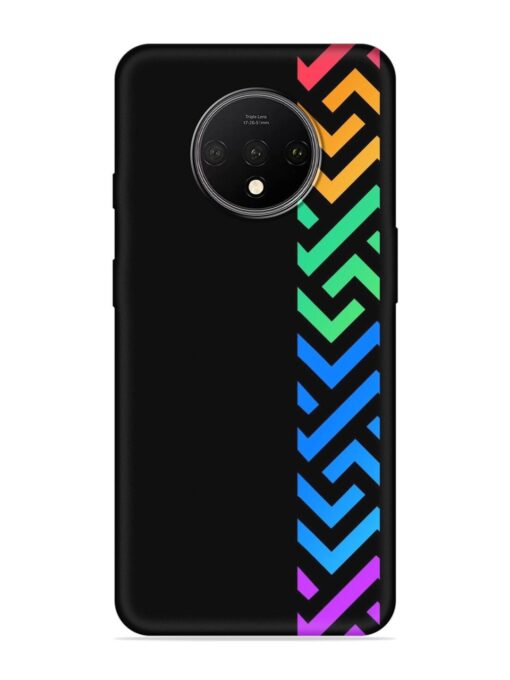 Colorshape Stripes Embossed Soft Silicone Case for Oneplus 7T Zapvi