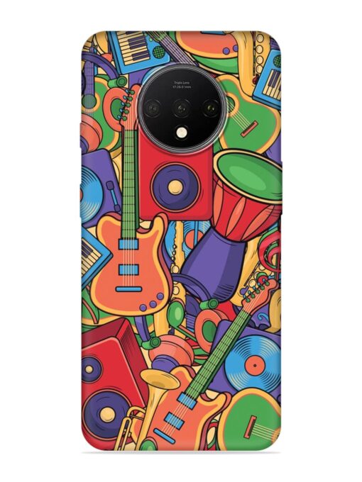 Colorful Music Art Embossed Soft Silicone Case for Oneplus 7T Zapvi