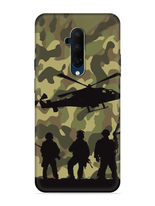 Army Heros Embossed Soft Silicone Case for Oneplus 7T Pro