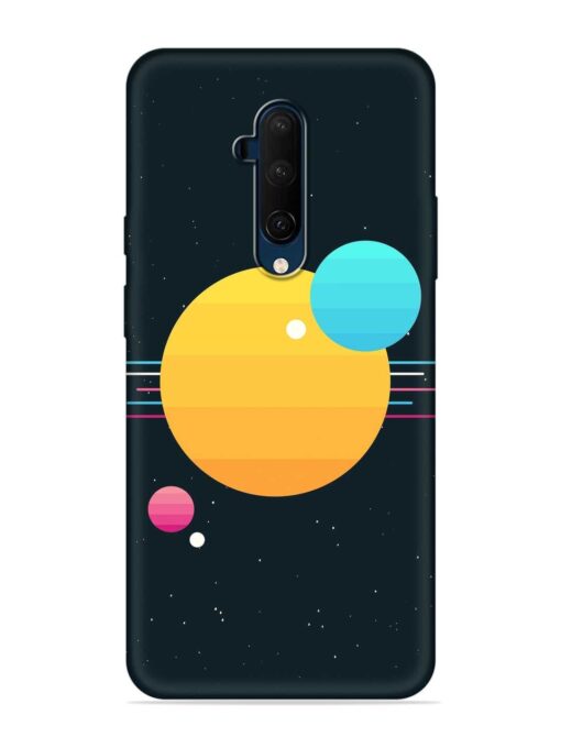 Round Vector Art Embossed Soft Silicone Case for Oneplus 7T Pro