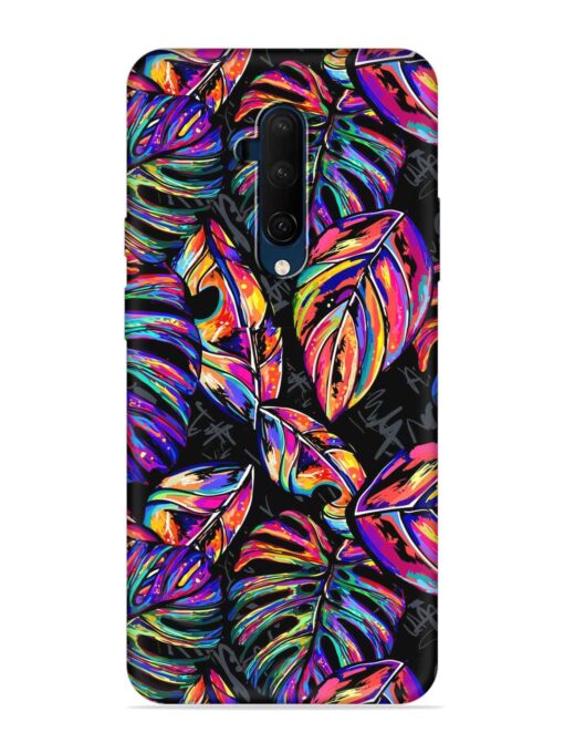 Tropical Seamless Vector Embossed Soft Silicone Case for Oneplus 7T Pro Zapvi