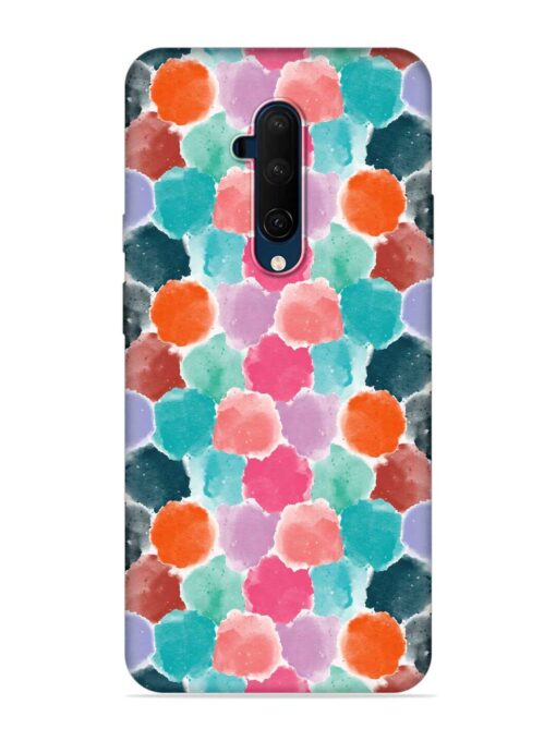 Colorful Seamless Pattern Embossed Soft Silicone Case for Oneplus 7T Pro