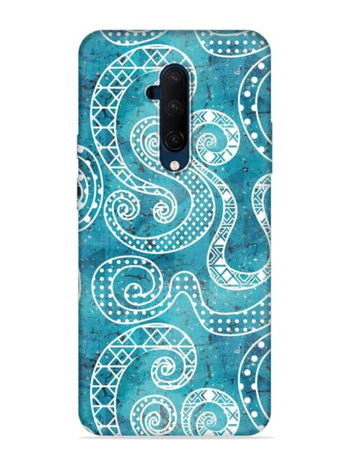 Vintage Curved Seamless Embossed Soft Silicone Case for Oneplus 7T Pro Zapvi