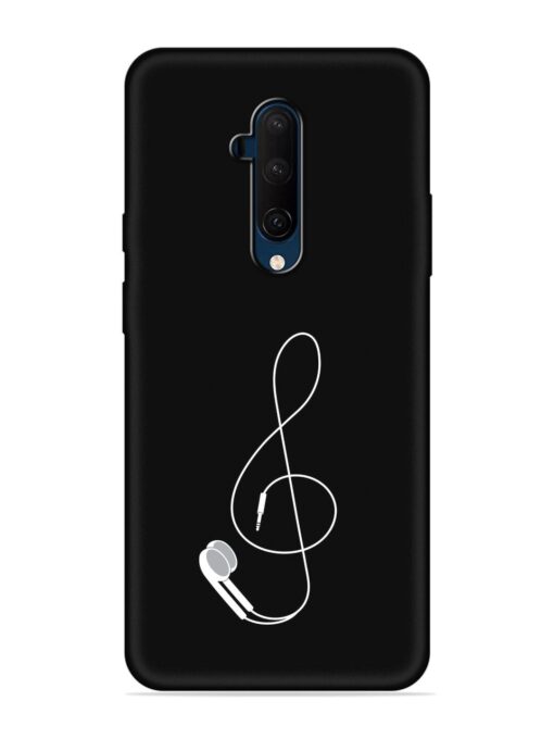 Music Earphone Vector Embossed Soft Silicone Case for Oneplus 7T Pro Zapvi