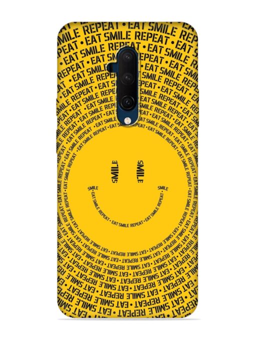 Smiley Embossed Soft Silicone Case for Oneplus 7T Pro Zapvi