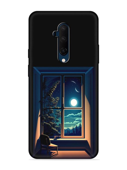 Night View At Window Embossed Soft Silicone Case for Oneplus 7T Pro Zapvi