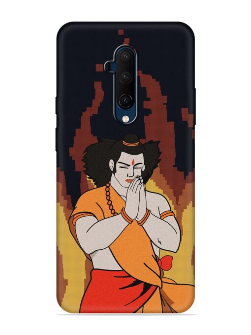 Shree Ram Vector Embossed Soft Silicone Case for Oneplus 7T Pro Zapvi