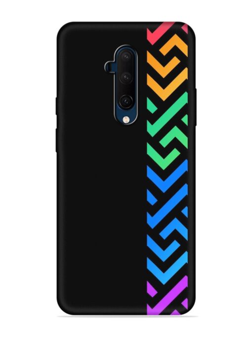 Colorshape Stripes Embossed Soft Silicone Case for Oneplus 7T Pro