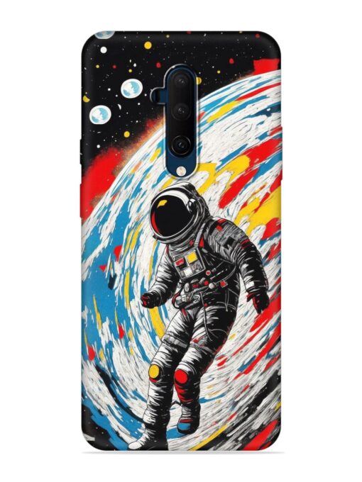 Astronaut Art Embossed Soft Silicone Case for Oneplus 7T Pro Zapvi