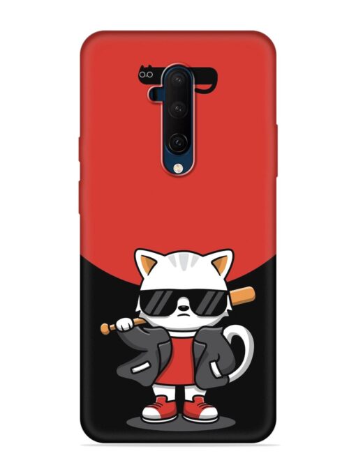 Cool Little Bear Cartoon Embossed Soft Silicone Case for Oneplus 7T Pro Zapvi