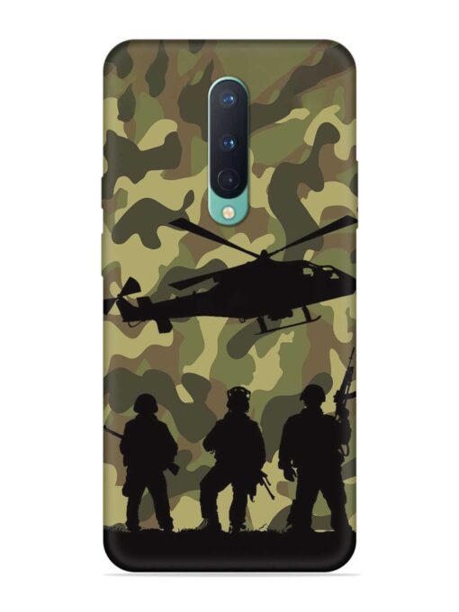 Army Heros Embossed Soft Silicone Case for Oneplus 8 Zapvi