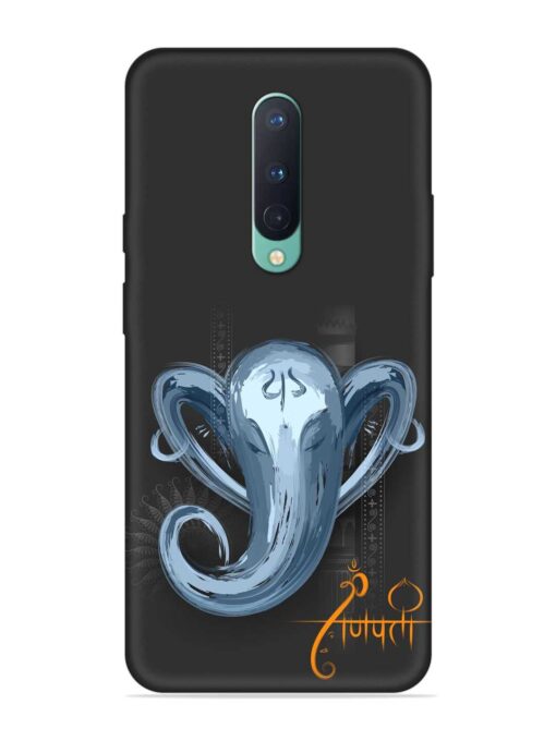 Illustration Lord Ganpati Embossed Soft Silicone Case for Oneplus 8 Zapvi