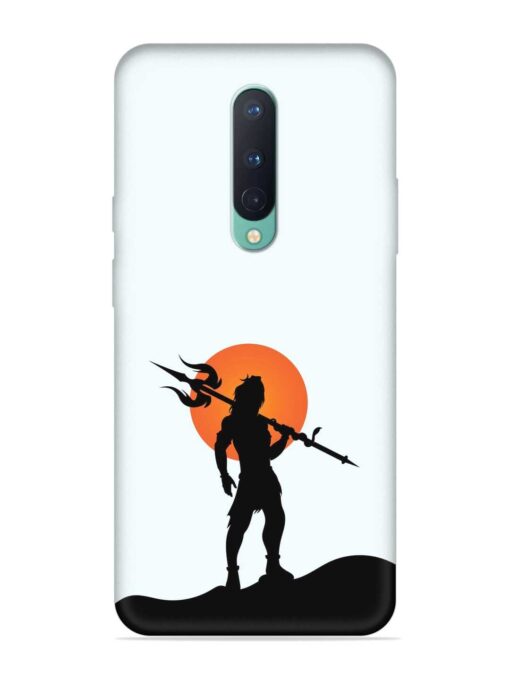 Lord Mahadev Trendy Embossed Soft Silicone Case for Oneplus 8 Zapvi