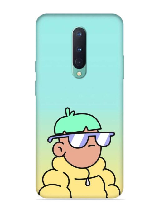 Doodles Cool Character Embossed Soft Silicone Case for Oneplus 8 Zapvi